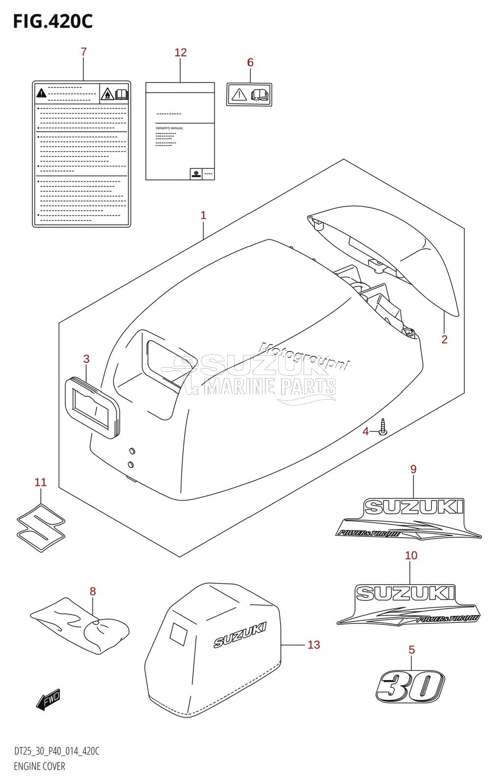 ENGINE COVER (DT30R:P40)