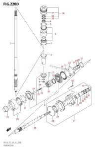 DF175T From 17502F-210001 (E01 E40)  2012 drawing TRANSMISSION (DF150Z:E40)