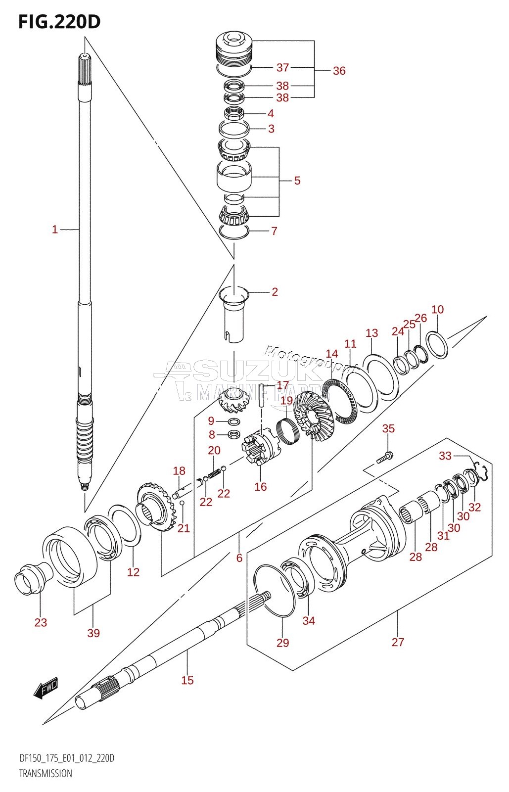 TRANSMISSION (DF150Z:E40)