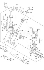 DF 300AP drawing Trim Cylinder w/Transom (L)