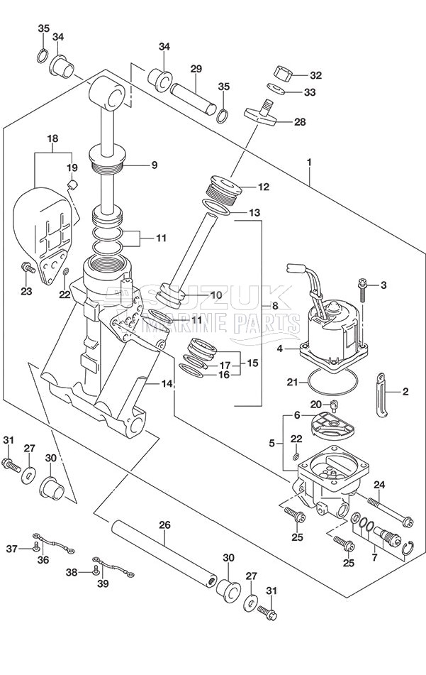 Trim Cylinder w/Transom (L)