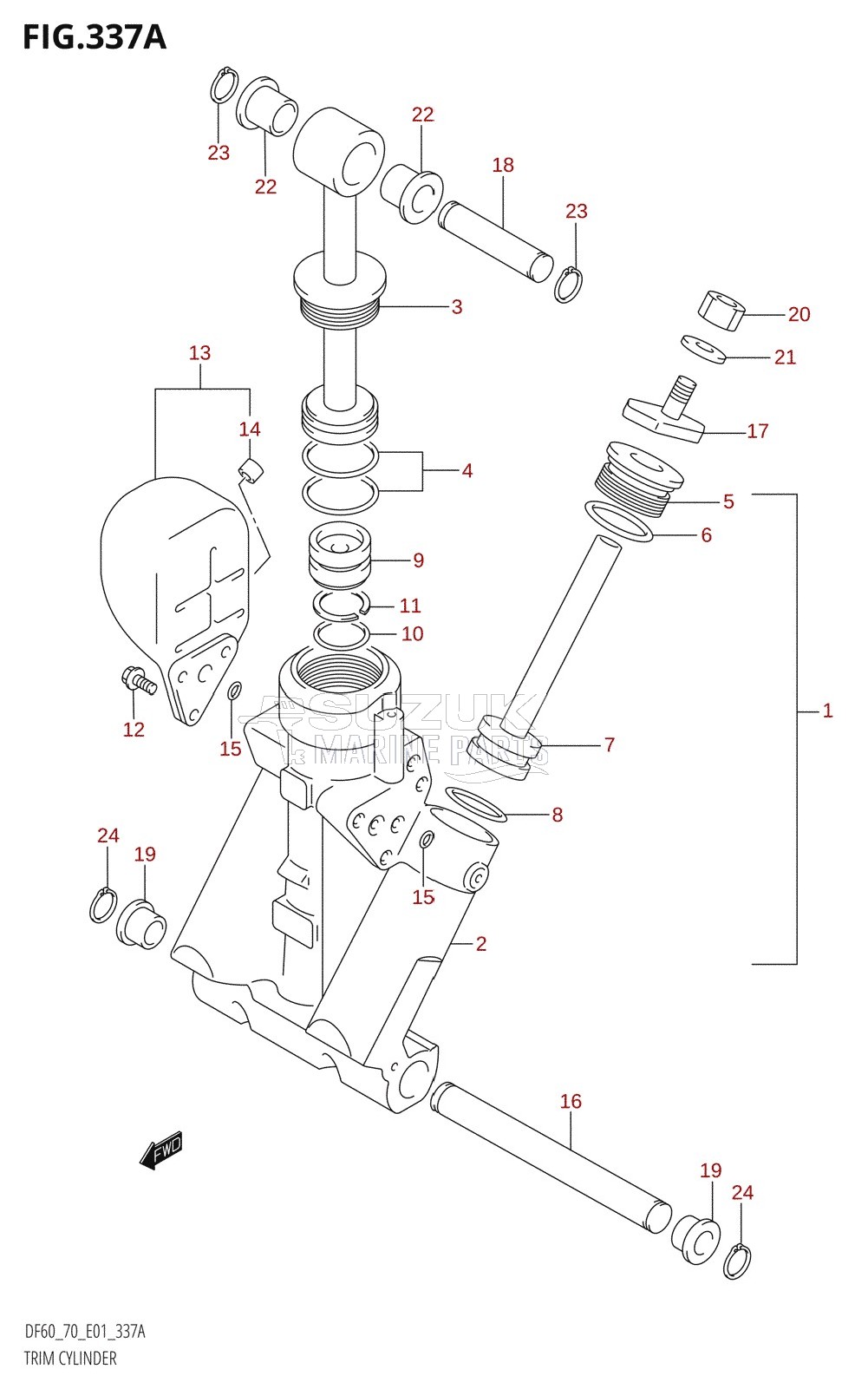 TRIM CYLINDER (W,X,Y)