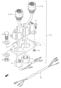 DT90 From 09001-651001 ()  1996 drawing OPT:TRIM SWITCH