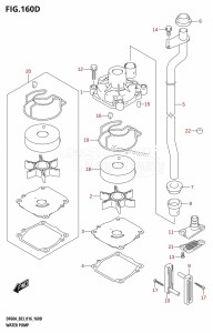 DF60A From 06002F-610001 (E03)  2016 drawing WATER PUMP (DF50AVT:E03)