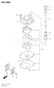 DF80A From 08002F-240001 (E01 E40)  2022 drawing WATER PUMP (DF80A:E40)