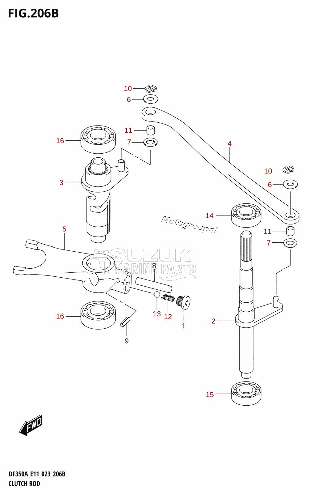 CLUTCH ROD (023)