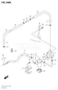 DF175ZG From 17502Z-610001 (E01 E40)  2016 drawing FUEL PUMP (DF150T:E40)