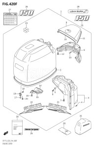 15002F-410001 (2014) 150hp E03-USA (DF150T  DF150TG) DF150 drawing ENGINE COVER (DF150Z:E03)