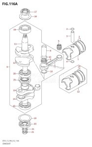 DT9.9 From 00996-210001 (P40)  2012 drawing CRANKSHAFT