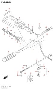 DT40 From 04005-610001 ()  2016 drawing TILLER HANDLE (DT40W:P90)