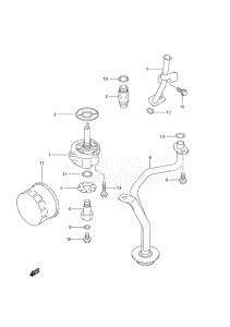 Outboard DF 25 drawing Oil Pump