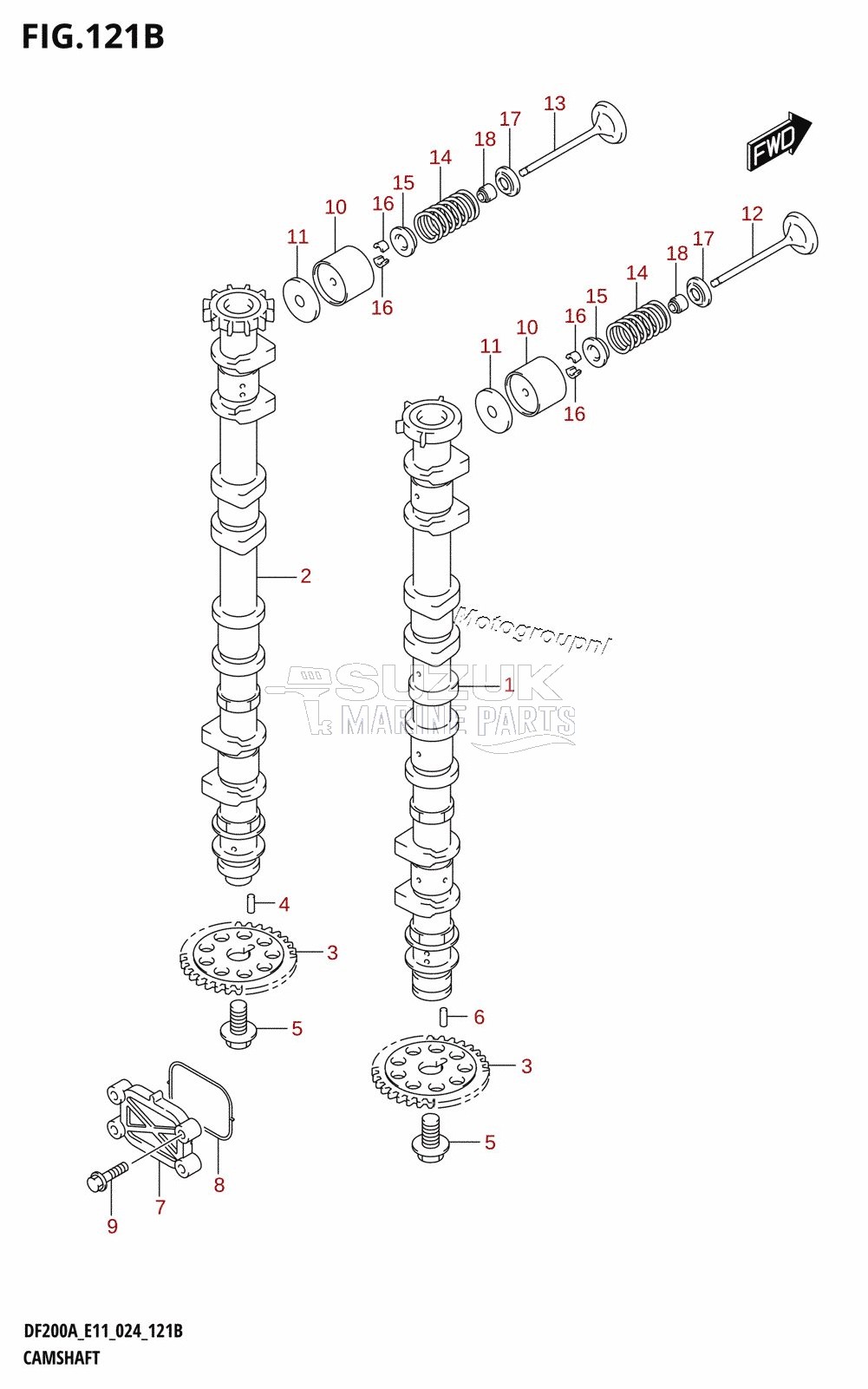 CAMSHAFT (DF150AT,DF150AS,DF150AZ)