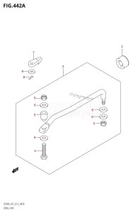 DF80A From 08002F-210001 (E01 E40)  2012 drawing DRAG LINK (DF70A:E01)