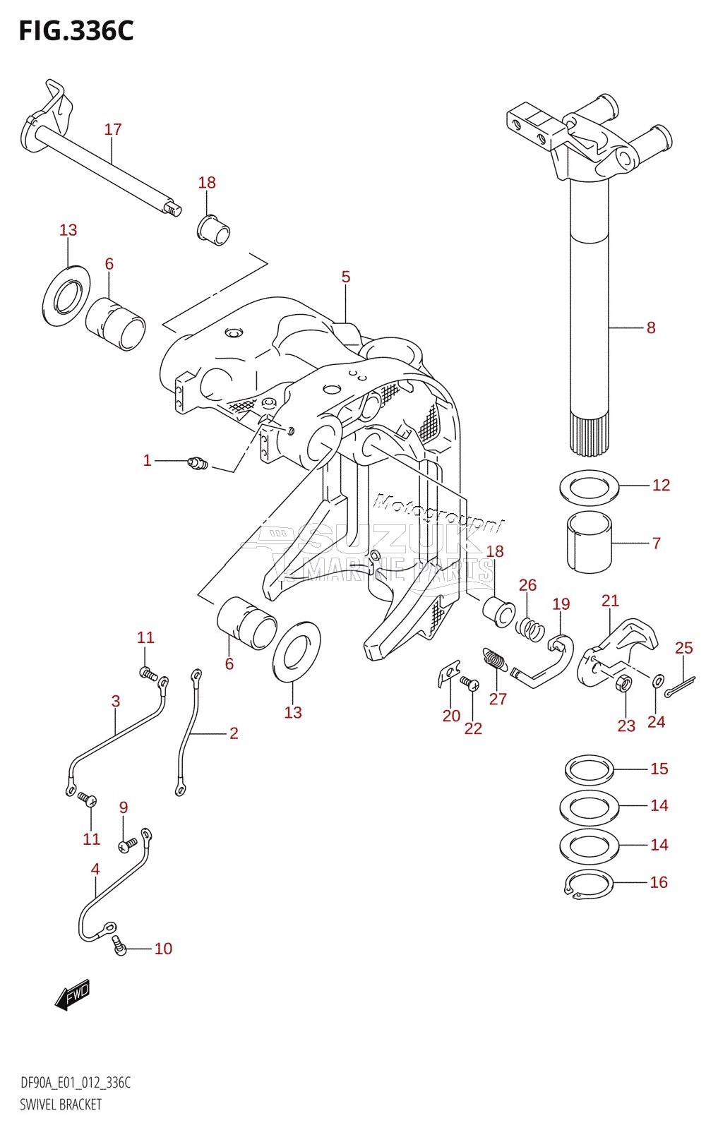 SWIVEL BRACKET (DF70ATH:E01)