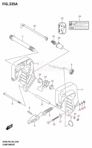 DF20A From 02002F-440001 (P03)  2024 drawing CLAMP BRACKET (DF9.9B,DF15A,DF20A)