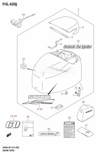 DF40A From 04003F-310001 (E01)  2013 drawing ENGINE COVER (DF60AQH:E01)