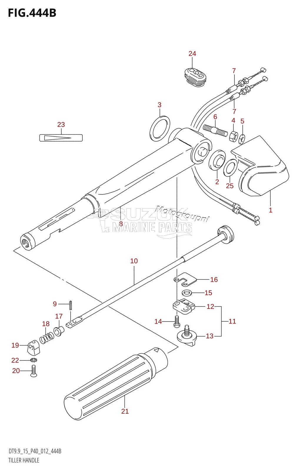 TILLER HANDLE (DT9.9K:P40)