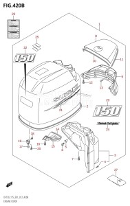 DF175Z From 17502Z-210001 (E01 E40)  2012 drawing ENGINE COVER (DF150T:E40)