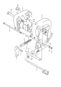 Outboard DT 8c drawing Clamp Bracket