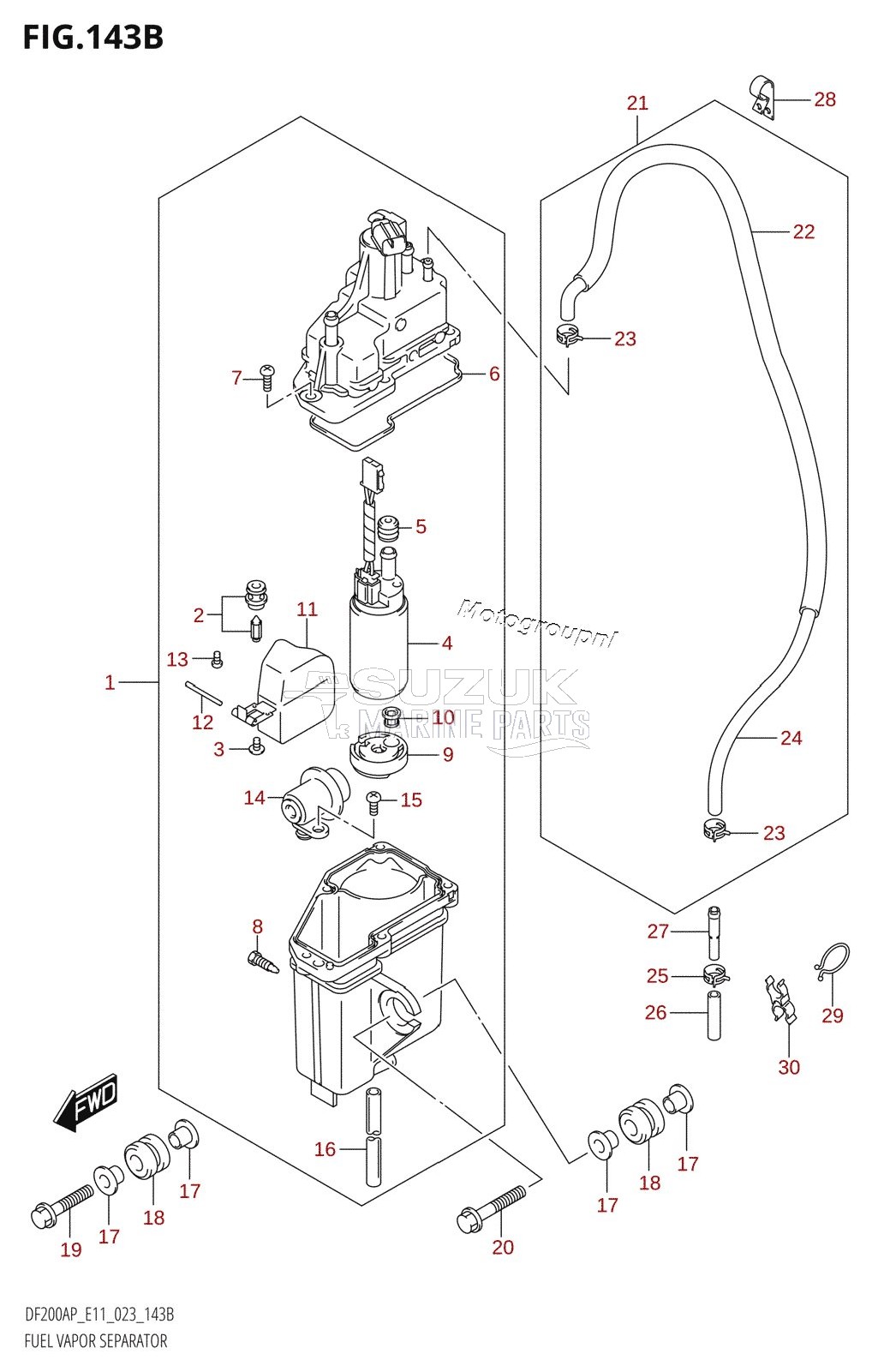 FUEL VAPOR SEPARATOR (E40)