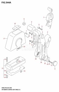 DF15A From 01504F-440001 (P03)  2024 drawing OPT:REMOTE CONTROL ASSY SINGLE (1) (DF9.9B,DF9.9BT,DF15A)