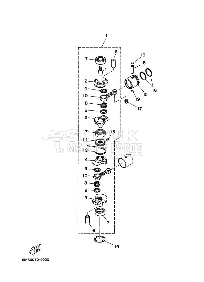 CRANKSHAFT--PISTON