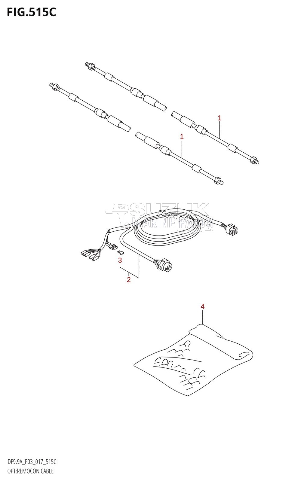 OPT:REMOCON CABLE (DF9.9A:P03)