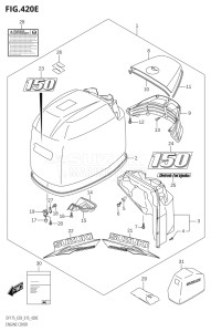 15002F-510001 (2005) 150hp E03-USA (DF150ST  DF150T  DF150TG) DF150 drawing ENGINE COVER (DF150Z:E03)