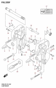 DF9.9B From 00995F-510001 (P01)  2015 drawing CLAMP BRACKET (DF15ATH:P01)