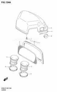 DF200Z From 20002Z-340001 (E01 E40)  2023 drawing SILENCER