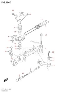 DF175T From 17502F-610001 (E01 E40)  2016 drawing THROTTLE ROD (DF150Z:E40)