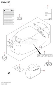 DT30 From 03005-310001 ()  2013 drawing ENGINE COVER (DT30R:P40)