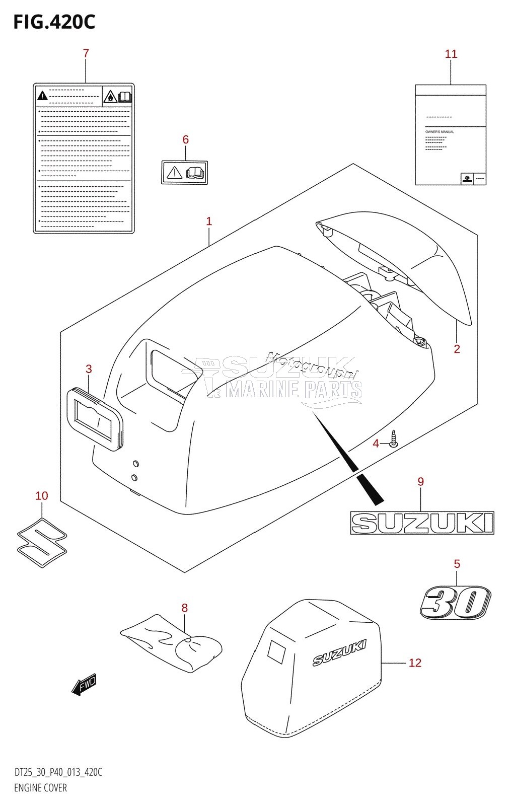 ENGINE COVER (DT30R:P40)