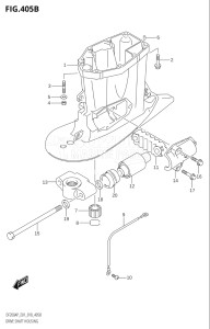 15003P-810001 (2018) 150hp E01 E40-Gen. Export 1 - Costa Rica (DF150AP) DF150AP drawing DRIVE SHAFT HOUSING (DF150AP:E40)