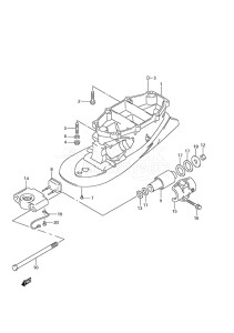 Outboard DF 250 drawing Drive Shaft Housing (DF 250S)