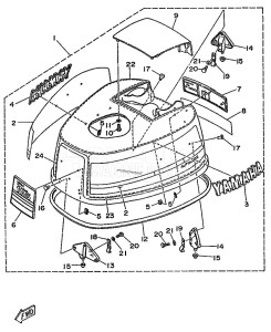 140AETO drawing FAIRING-UPPER