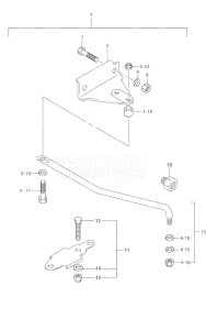 Outboard DF 9.9 drawing Drag Link