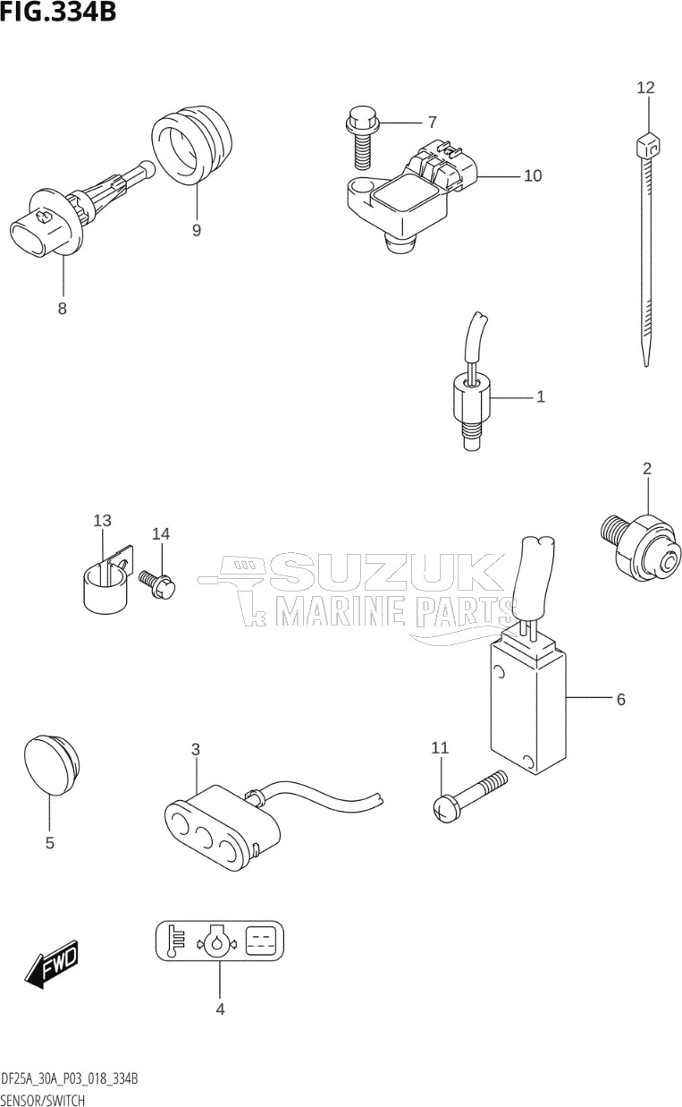 SENSOR / SWITCH (DF25AT,DF30AT)