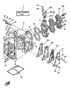 20D drawing CYLINDER--CRANKCASE