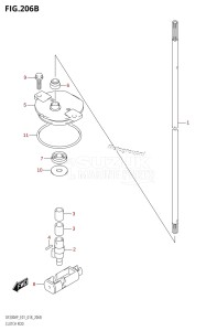 DF150AP From 15003P-810001 (E01 E40)  2018 drawing CLUTCH ROD (DF150AP:E40)