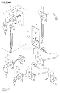 DF70 From 07001F-251001 (E03)  2002 drawing OPT:SWITCH (W,X,Y,K1,K2,K3,K4)