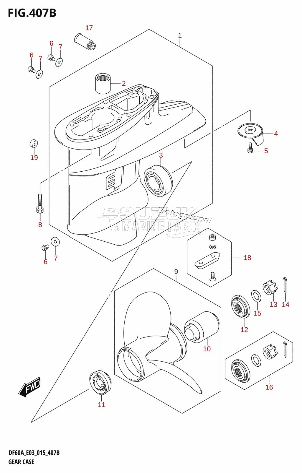 GEAR CASE (DF50A:E03)