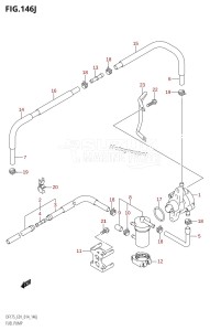 DF150ZG From 15002Z-410001 (E40)  2014 drawing FUEL PUMP (DF175T:E01)