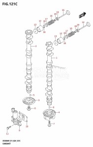 DF175AP From 17503P-440001 (E11)  2024 drawing CAMSHAFT (DF175AP)