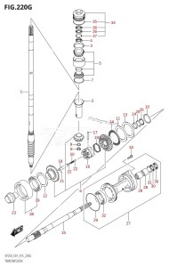 DF200Z From 20002Z-510001 (E01 E40)  2015 drawing TRANSMISSION (DF225Z:E01)