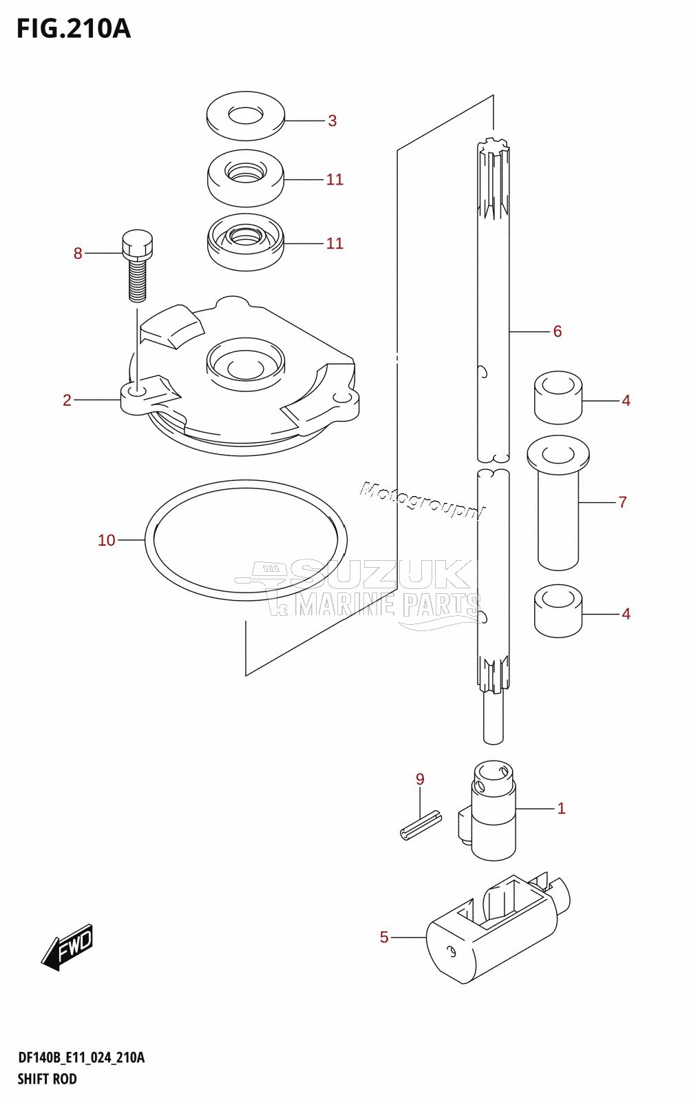 SHIFT ROD (DF140BT,DF115BT,DF115BSS,DF100C)