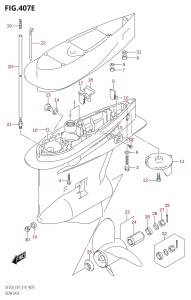 DF250 From 25003F-910001 (E01 E40)  2019 drawing GEAR CASE (DF225T,DF250T)