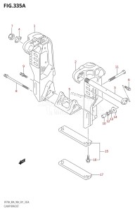 DF80A From 08001F-980001 (E01 E40)  2009 drawing CLAMP BRACKET (K9,K10)