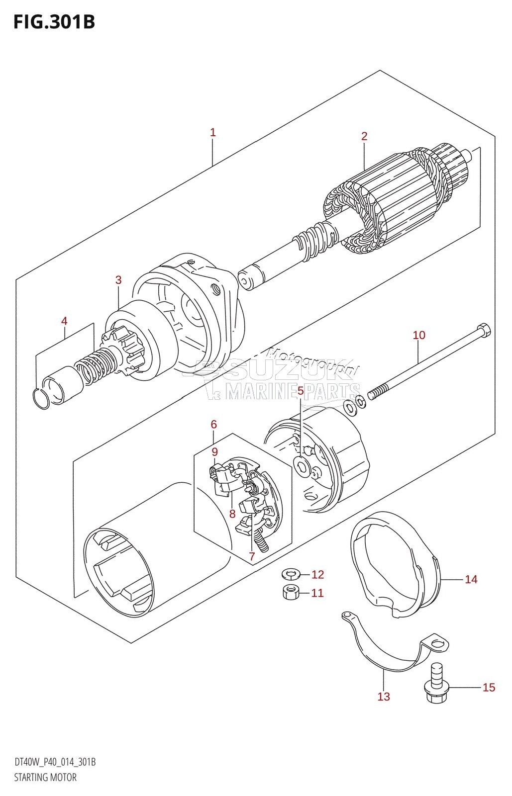 STARTING MOTOR (DT40WR:P40)