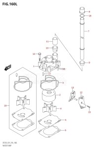 DF250 From 25003F-610001 (E01 E40)  2016 drawing WATER PUMP (DF250Z:E01)